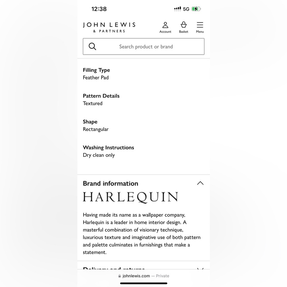 Harlequin - UK designer color strokes elongated accent pillows x2 - Picture 12 of 12